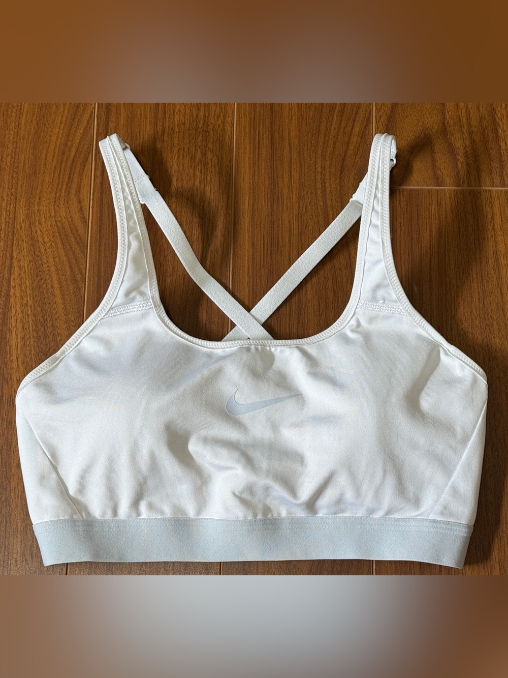 Nike Women's white Sports Bra